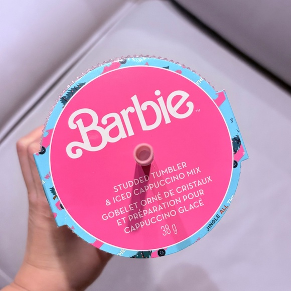 Pink Barbie Cold Cup Tumbler with a Cappuccino Mix Powder - Picture 4 of 6